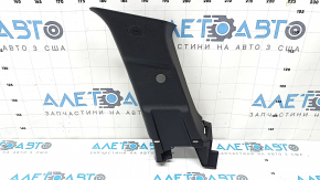 Ornament montan dreapta spate pentru Hyundai Santa FE 19-23, negru, zgârieturi