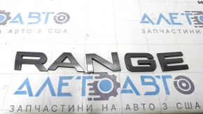 Эмблема надпись RANGE капота Land Rover Range Rover Velar 18-23 графит