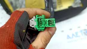 Tapițerie pernă scaun pasager Honda Accord 2018-2019, piele neagră, încălzită, ventilată, perforată, zgârieturi