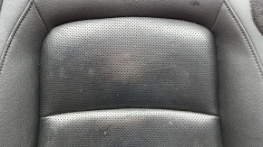 Tapițerie pernă scaun pasager Honda Accord 2018-2019, piele neagră, încălzită, ventilată, perforată, zgârieturi