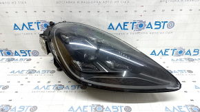 Фара передняя правая в сборе Porsche Cayenne 19-23 LED, Matrix beam, адаптив, темные линзы