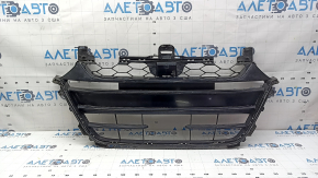 Решетка радиатора Honda Accord 18-20 черный глянец, песок, потерта