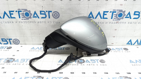 Ansamblu oglindă retrovizoare stânga pentru Porsche Cayenne 19-26, 16+2 pini, argintiu, semnalizator, încălzit, auto-orbire, auto-rabatare, iluminare spate, BSM, cameră
