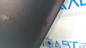 Panou decorativ ușă, spate dreapta, Porsche Cayenne 19-23 Bose, imitație de piele, negru, fără perdea, cu grilă difuzor, ruptă