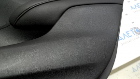 Ornamente ușă spate dreapta Honda Accord 19-22 negru, cu inserție din piele neagră, cotiera din piele neagră, fără ornamente, uzată