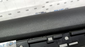 Ornamente ușă spate dreapta Honda Accord 19-22 negru, cu inserție din piele neagră, cotiera din piele neagră, fără ornamente, uzată