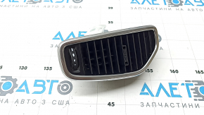 Deflector de aer față stânga Porsche Cayenne 19-23 negru cu crom, fără ornamente cromate