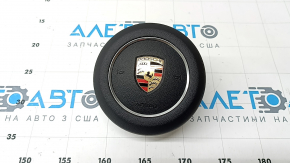 Airbag negru pe volan pentru partea șoferului la Porsche Cayenne 19-23.