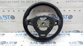 Руль голый Honda Accord 18-22 кожа черный, с накладкой и проводкой, царапины, потёрт