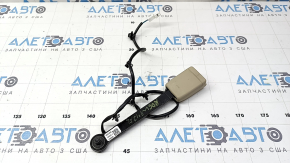 Încuietoare centură de siguranță șofer Nissan Rogue 14-18, bej, cu sârmă