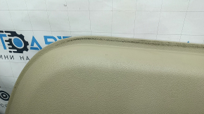 Panou ușă dreapta față pentru Nissan Rogue 17-20, bej cu inserție din piele neagră, cotieră din piele bej, cu strat protector, uzat, gata de curățat chimic