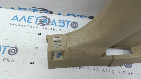Ornament montan central stânga jos pentru Nissan Rogue 14-20, bej, cu dop, curățabil chimic
