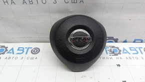 Подушка безопасности airbag в руль водительская Nissan Rogue 17-20 черная