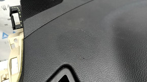 Торпедо передняя панель с AIRBAG Nissan Rogue 14-20 бежевая BOSE, с накладками и бардачком, треснуто крепление накладки, потерта, в клею