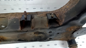 Подрамник передний Nissan Rogue 14-20 ржавый, порваны 3 С/Б, микротрещины 1 С/Б, обломана шпилька
