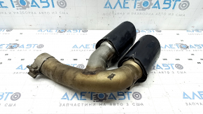 Насадка выхлопной трубы левая Porsche Cayenne 19-23 3.0T черная