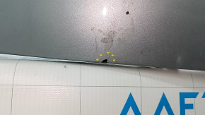 Бампер задний голый Porsche Cayenne 19-23 без Park Assist, серебро, примят, трещина, царапины