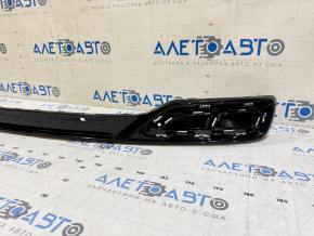 Decorație pentru buza barei de protecție spate VW Tiguan 18-R-Line, negru lucios