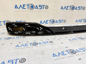 Decorație pentru buza barei de protecție spate VW Tiguan 18-R-Line, negru lucios