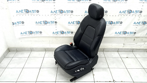 Водительское сидение Porsche Cayenne 19-23 с airbag, электрическое, подогрев, вентиляция, кожа черная с перфорацией, Comfort, примято, царапины на спинке, под чистку