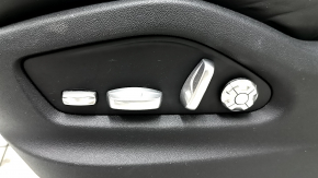Водительское сиденье Porsche Cayenne 19-23 с airbag, электрическое, подогрев, вентиляция, кожа черная с перфорацией, Comfort, примято, царапины на спинке, под чистку