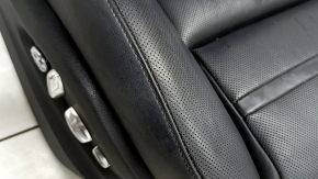 Пассажирское сиденье Porsche Cayenne 19-23 с airbag, электрическое, подогрев, вентиляция, кожа черная с перфорацией, Comfort, под чистку