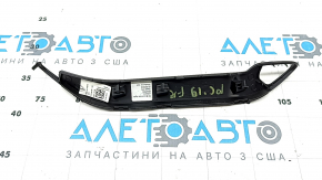Ornament consolă centrală dreapta sus pentru Porsche Cayenne 19-26, negru, sub mâner