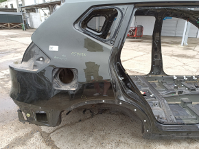 Aripă spate dreapta Nissan Rogue 14-20 sub BSM, pe caroserie, verde, proeminente