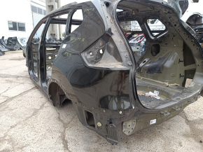 Четверть крыло задняя левая Nissan Rogue 14-20 под BSM, на кузове, зеленая, тычка