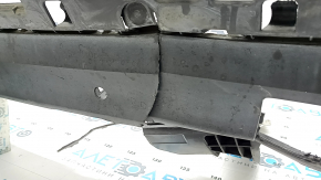 Губа заднего бампера Porsche Cayenne 19-23 структура под парктроники, Base, S, сломана, надорвана, царапины, отсутствую фрагменты