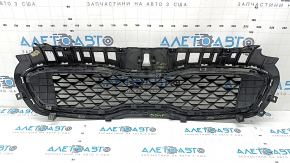 Решетка радиатора grill Kia Sportage 20-22 матовая черная с хромом, надломано крепление