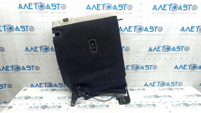 Spătar banchetă spate, al doilea rând, stânga, Mazda CX-5 17-18, piele gri, perforată, cu centură, fără tetieră, curățabil chimic, piele lovită