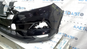 Bara față neagră Nissan Rogue Sport 20-22, zgârieturi, crăpată