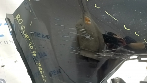 Bara față neagră Nissan Rogue Sport 20-22, zgârieturi, crăpată
