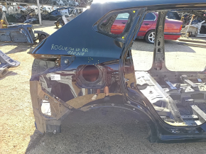 Aripă spate dreapta Nissan Rogue Sport 20-22 pe caroserie, negru, bare de protecție