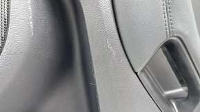 Panou decorativ ușă spate dreapta Ford Edge 19-24 negru, SEL, ST-Line, inserție piele neagră, cotiera piele neagră, cu ornamente și control ridicare geam, cu mâner, uzat