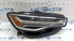 Фара передняя правая в сборе Audi A6 C7 16-18 рест LED, под полировку, сколы, выгорание LED