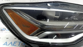 Фара передняя правая в сборе Audi A6 C7 16-18 рест LED, под полировку, сколы, выгорание LED