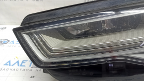 Ansamblu far stânga față pentru Audi A6 C7 16-18, LED restilizat, necesită lustruire, ciobiri, LED ars