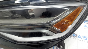 Ansamblu far stânga față pentru Audi A6 C7 16-18, LED restilizat, necesită lustruire, ciobiri, LED ars