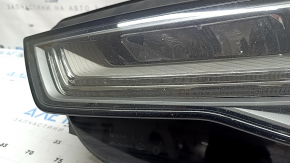 Ansamblu far stânga față pentru Audi A6 C7 16-18, LED restilizat, necesită lustruire, ciobiri, LED ars