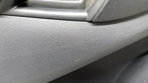 Обшивка двери карточка передняя левая Ford Edge 19-21 черная SEL, вставка кожа черная, подлокотник кожа черная, с накладкой и управлением стеклоподъемника и кнопкой центрального замка, с ручкой,  потерта