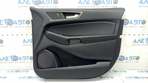 Panou ușă dreapta față negru pentru Ford Edge 19-24, SEL, ST-Line, inserție din piele neagră, cotieră din piele neagră, cu garnitură pentru controlul geamurilor și buton de închidere centralizată, zgârieturi