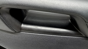 Panou ușă dreapta față negru pentru Ford Edge 19-24, SEL, ST-Line, inserție din piele neagră, cotieră din piele neagră, cu garnitură pentru controlul geamurilor și buton de închidere centralizată, zgârieturi