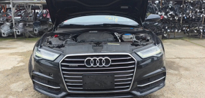 Фара передняя правая в сборе Audi A6 C7 16-18 рест LED, под полировку, сколы, выгорание LED