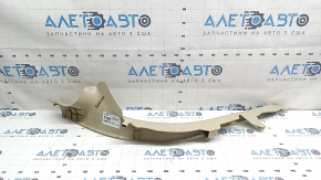 Ornamente prag interior spate bej pentru Audi A6 C7 12-18, gata de curățare chimică, plasticul s-a albit