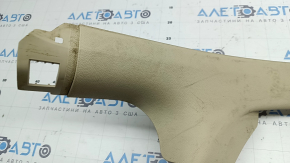 Ornamente prag interior spate bej pentru Audi A6 C7 12-18, gata de curățare chimică, plasticul s-a albit