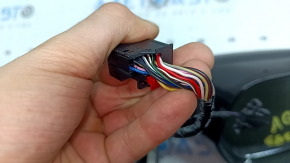 Зеркало боковое левое в сборе Audi A6 C7 12-18 14+2 пинов, под автосклад, BSM, поворотник, автозатемнение, черное