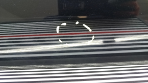 Ansamblu ușă spate stânga pentru Audi A6 C7 12-18 fără cheie, negru LY9T, garnitură centrală cromată, mâner cromat, lovituri, zgârieturi pe sticlă, ciobiri
