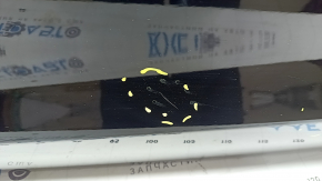 Дверь голая передняя левая Audi A6 C7 12-18 черный LY9T, царапины